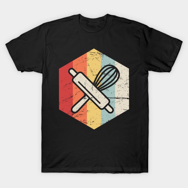 Retro Vintage Baking Supplies Icon T-Shirt by Wizardmode